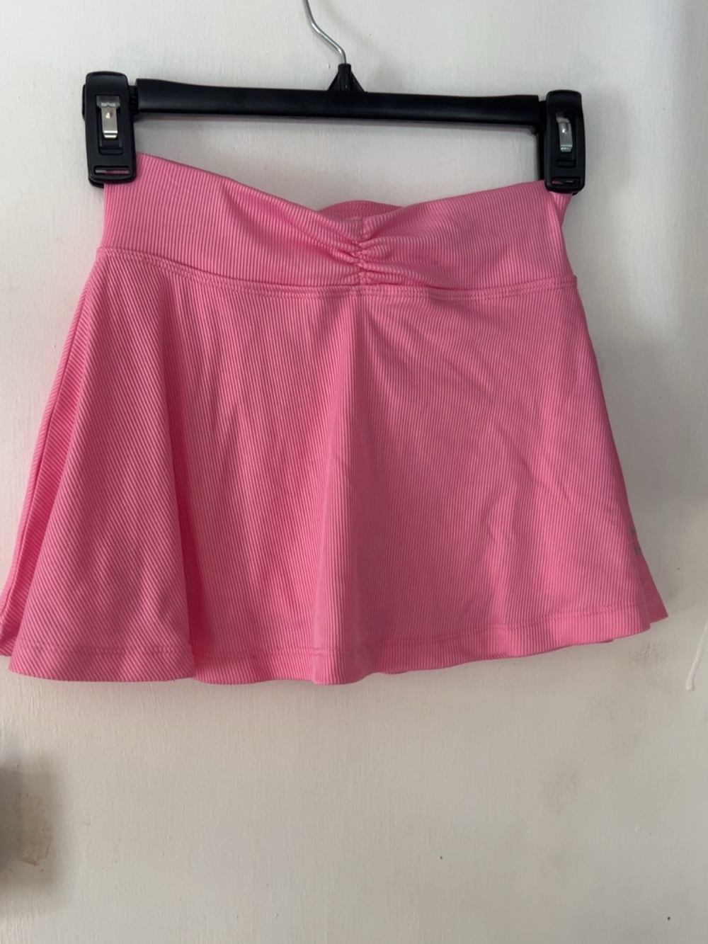 Pro Player Pink Ribbed Skater Mini Skirt